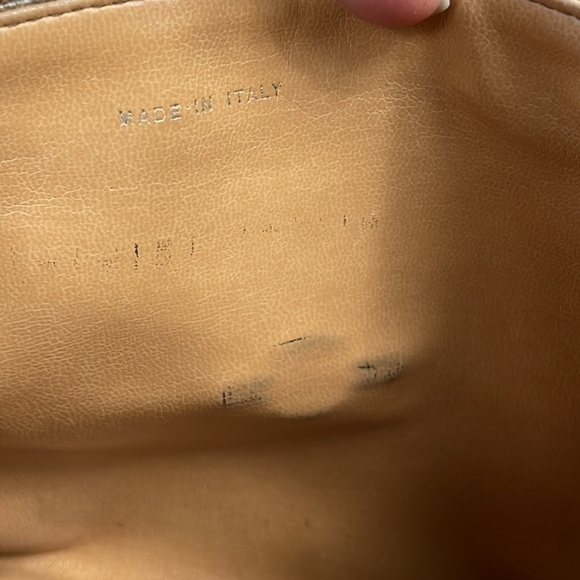 Celine Macadam Coated Canvas Brown Tan Crossbody Bag Flap Close Bow - Picture 14 of 17